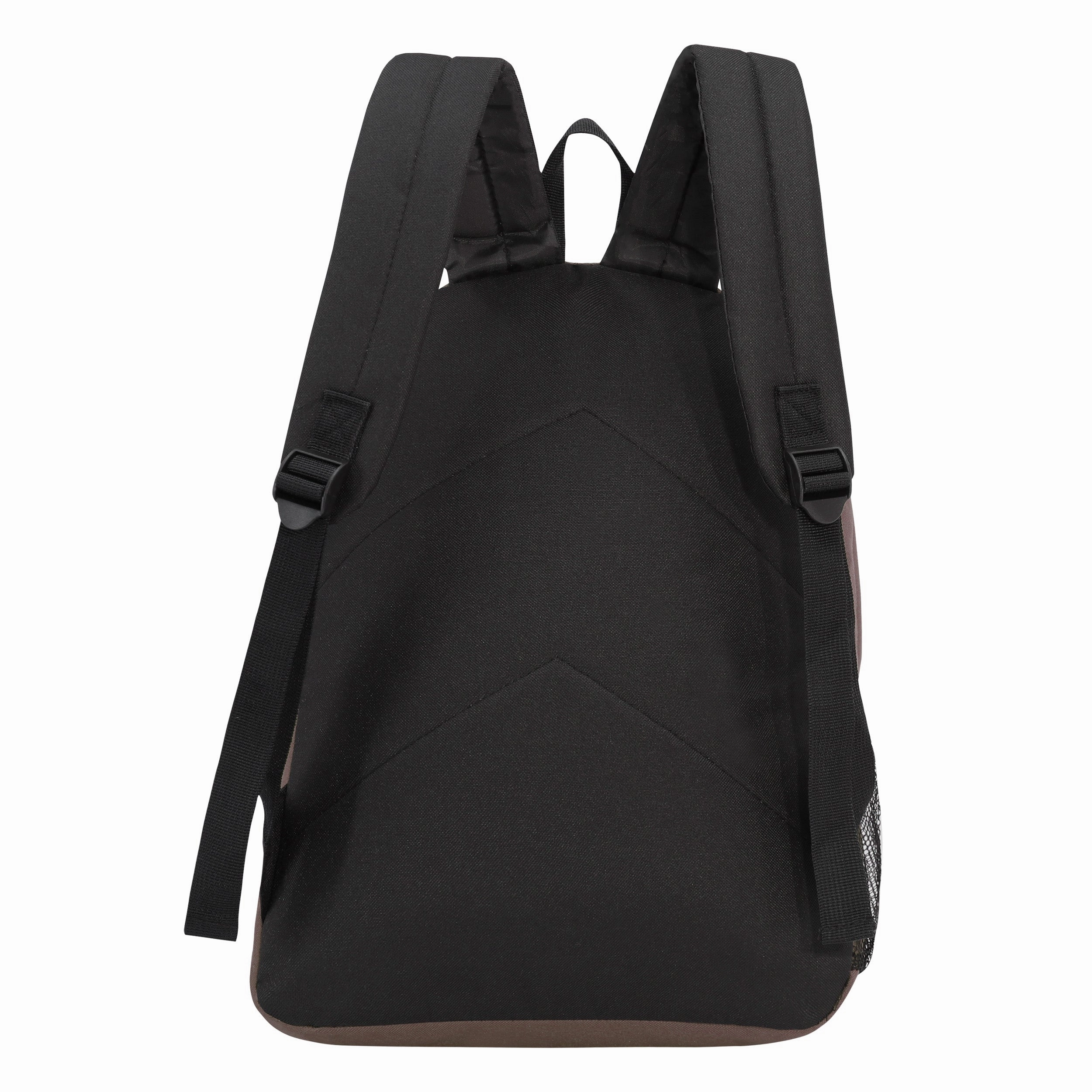 17" Bulk Classic Brown Backpack - Wholesale Case of 24 Bookbags