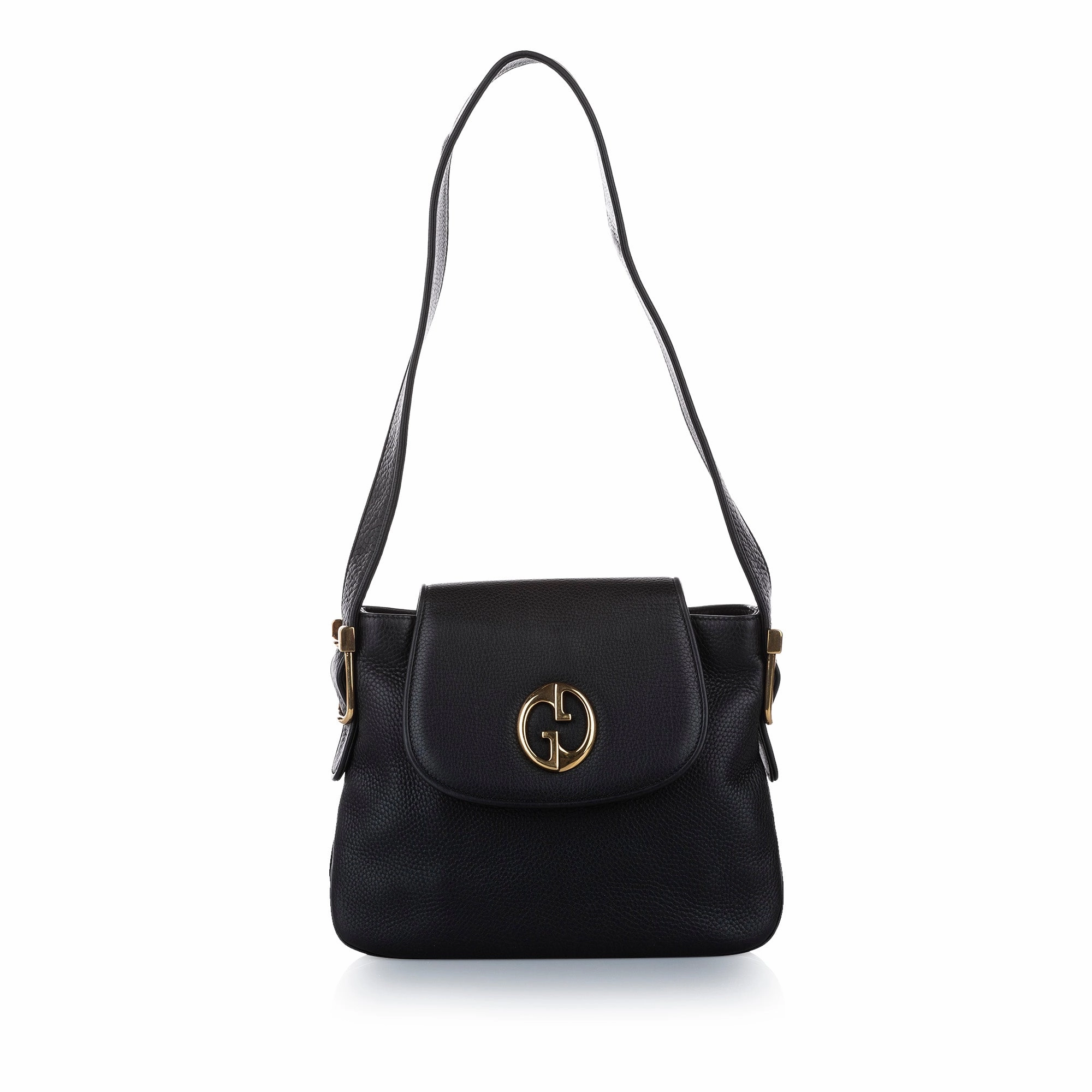 1973 Leather Shoulder Bag Black