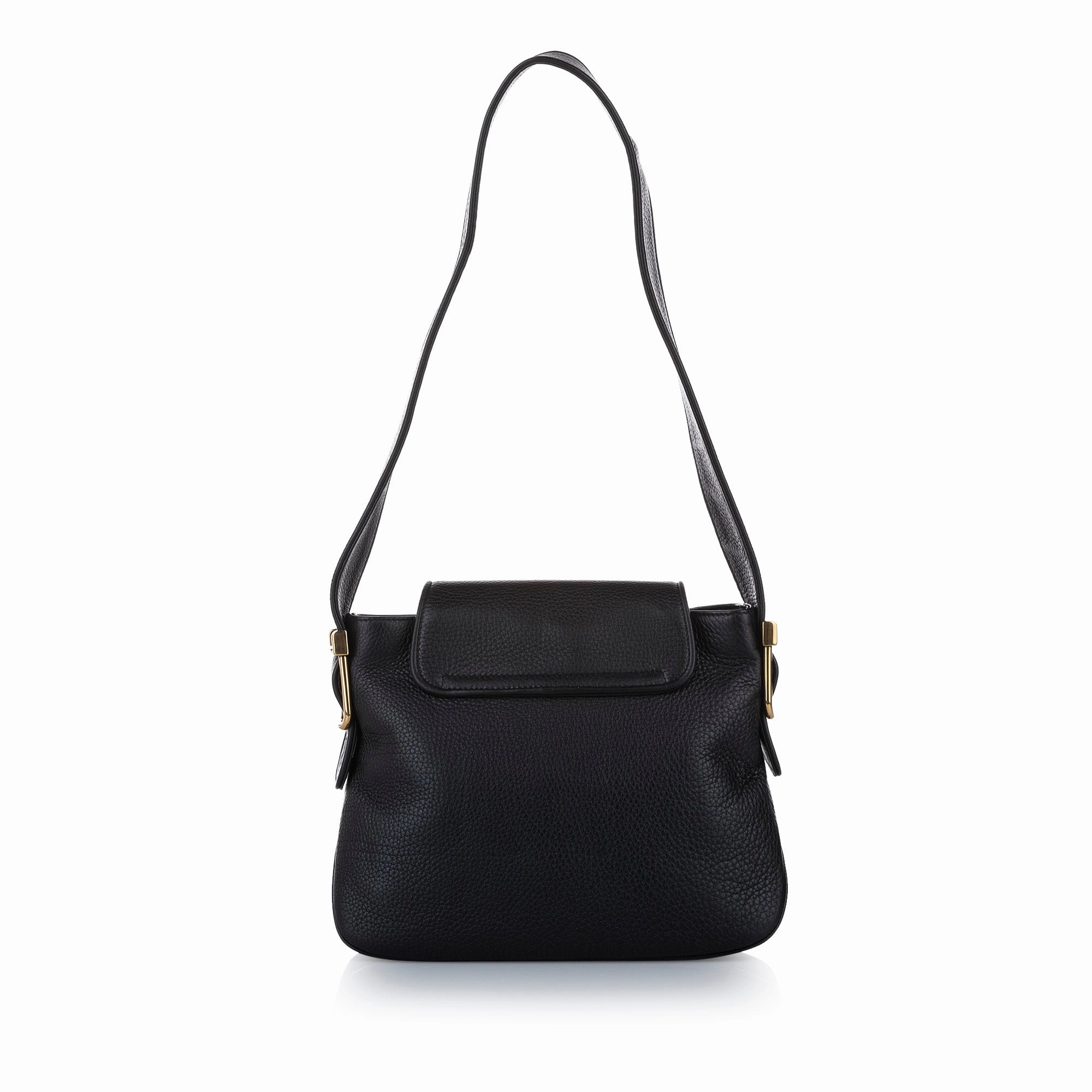 1973 Leather Shoulder Bag Black