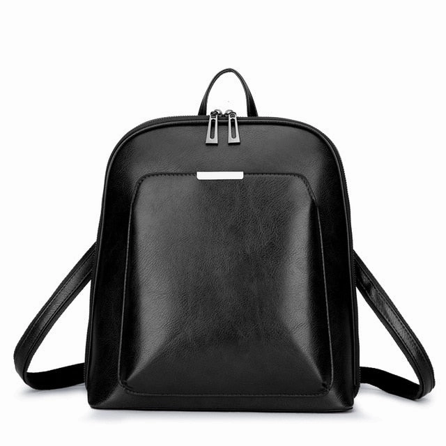 2018 Women Backpack high quality PU Leather  Fashion Backpacks Female Feminine Casual Large Capacity Vintage Shoulder Bags