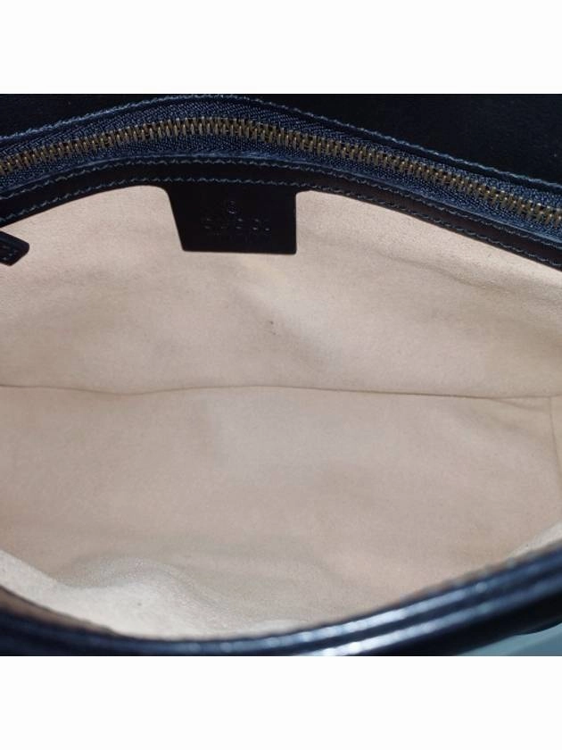 443497 GG Marmont Matelasse Small Black Leather Gold Chain Shoulder Bag