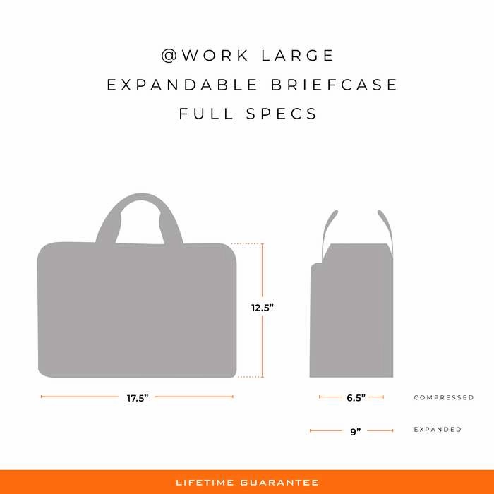 @Work Large Expandable Briefcase