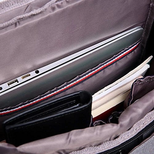 ABage Anti Thief Travel College School 15.6 Inch Laptop Backpacks Book Bag USB Charging, Black