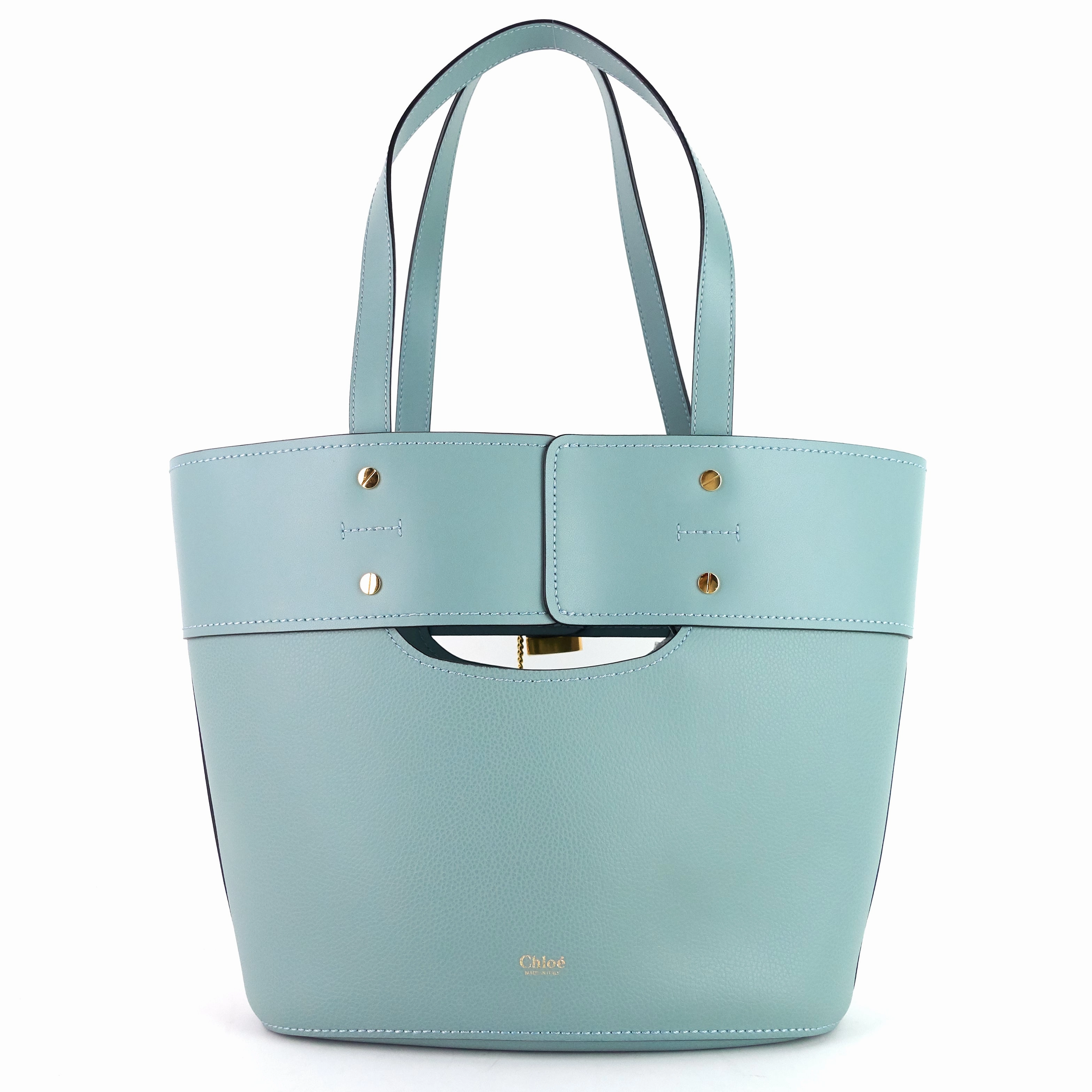 Aby Medium Leather Tote Bag