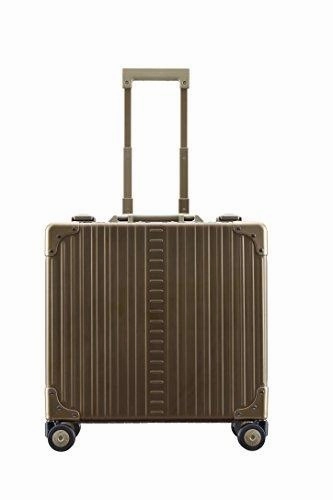 Aleon 17" Aluminum Hardside Deluxe Rolling Wheeled Business Briefcase (Champagne) Brown