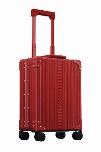 Aleon 20" Vertical Carry-On Aluminum Hardside Luggage Or Business Briefcase (Ruby) Red