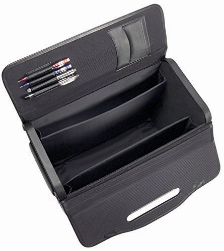 ALL-STATE LEGAL Nylon Litigation Bag, Rolling Bag, Catalog Case, Briefcase, 18"L x 14"H x 9" W, Fits Laptop & Legal/Letter Size Files, Retractable Handle, Combination Lock, 1 EA