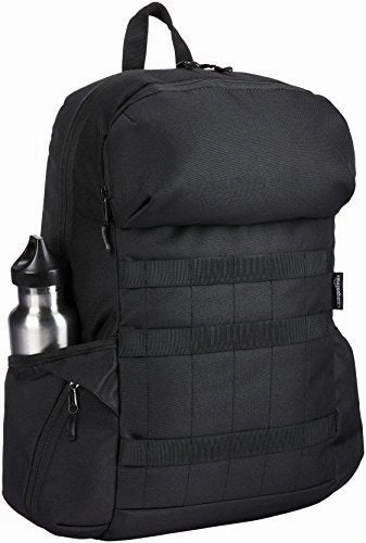 AmazonBasics Canvas Backpack for Laptops up to 15-Inches - Black