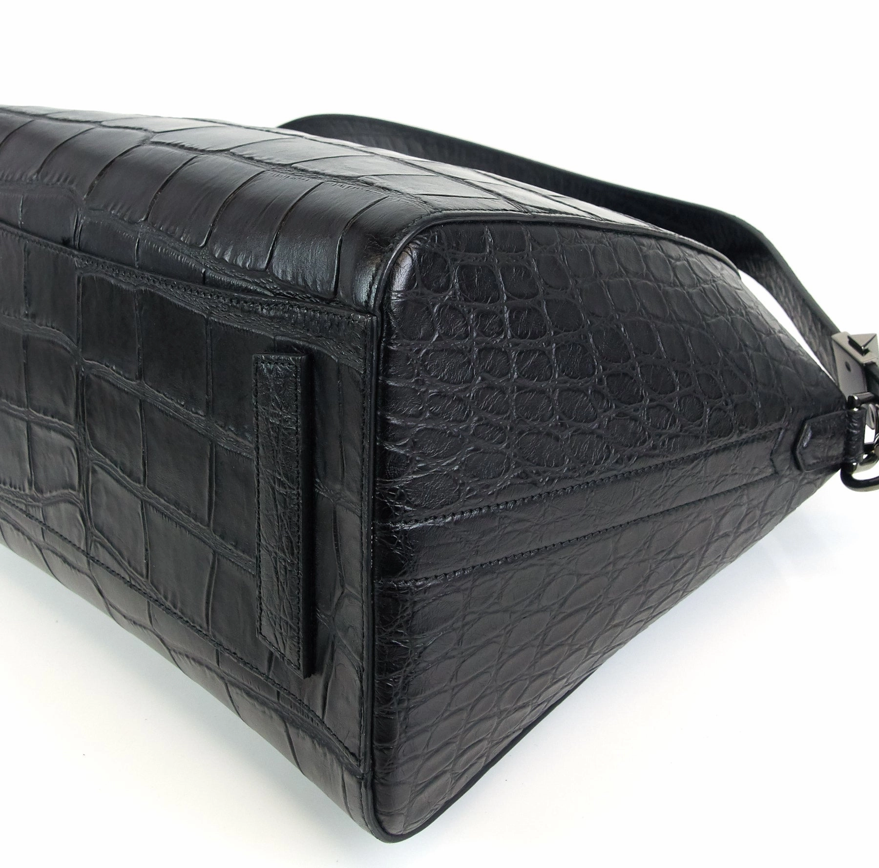Antigona Crocodile Embossed Calf Leather Medium Bag