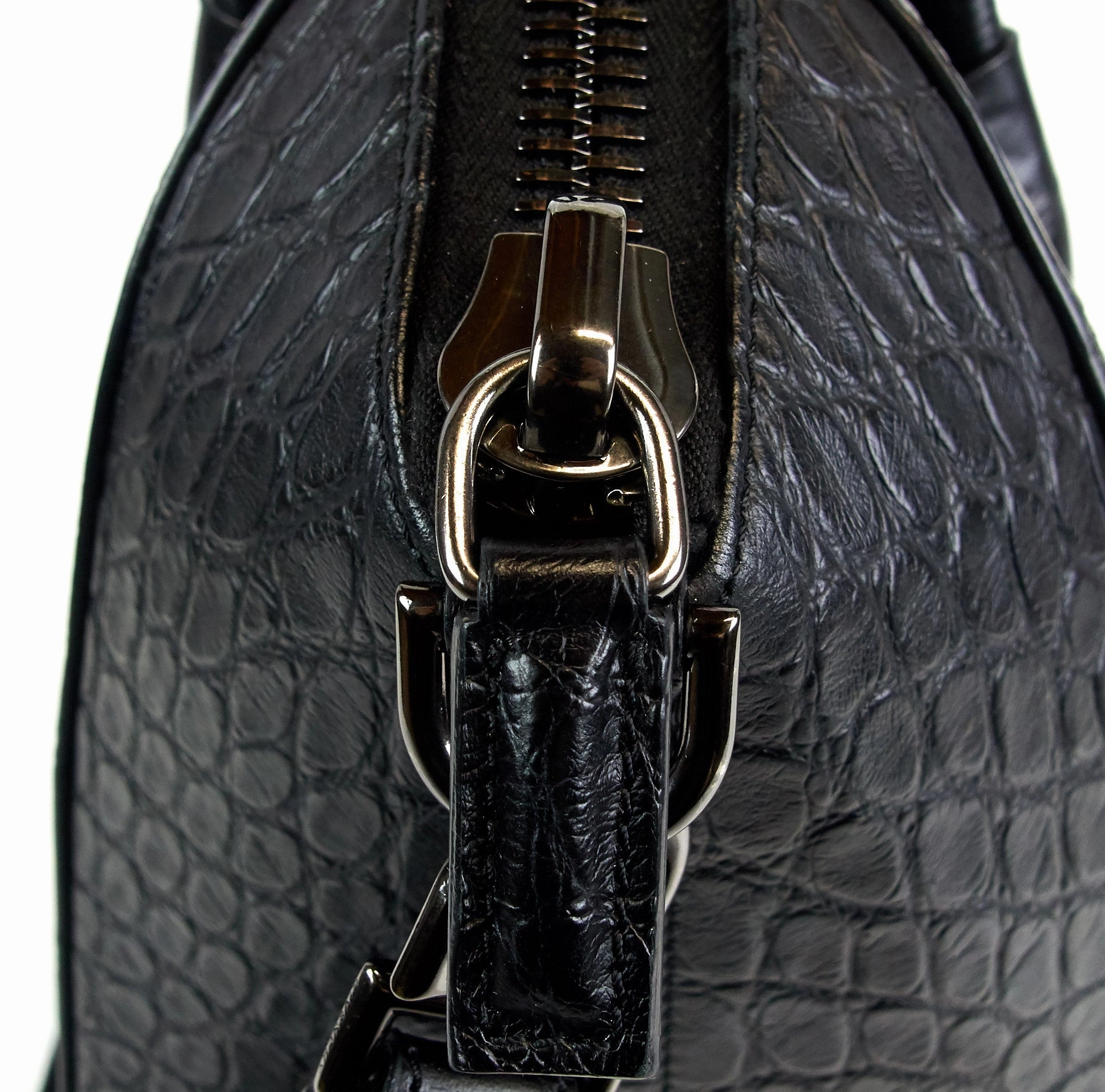Antigona Crocodile Embossed Calf Leather Medium Bag