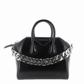Antigona G Chain Mini Calfskin Leather Bag