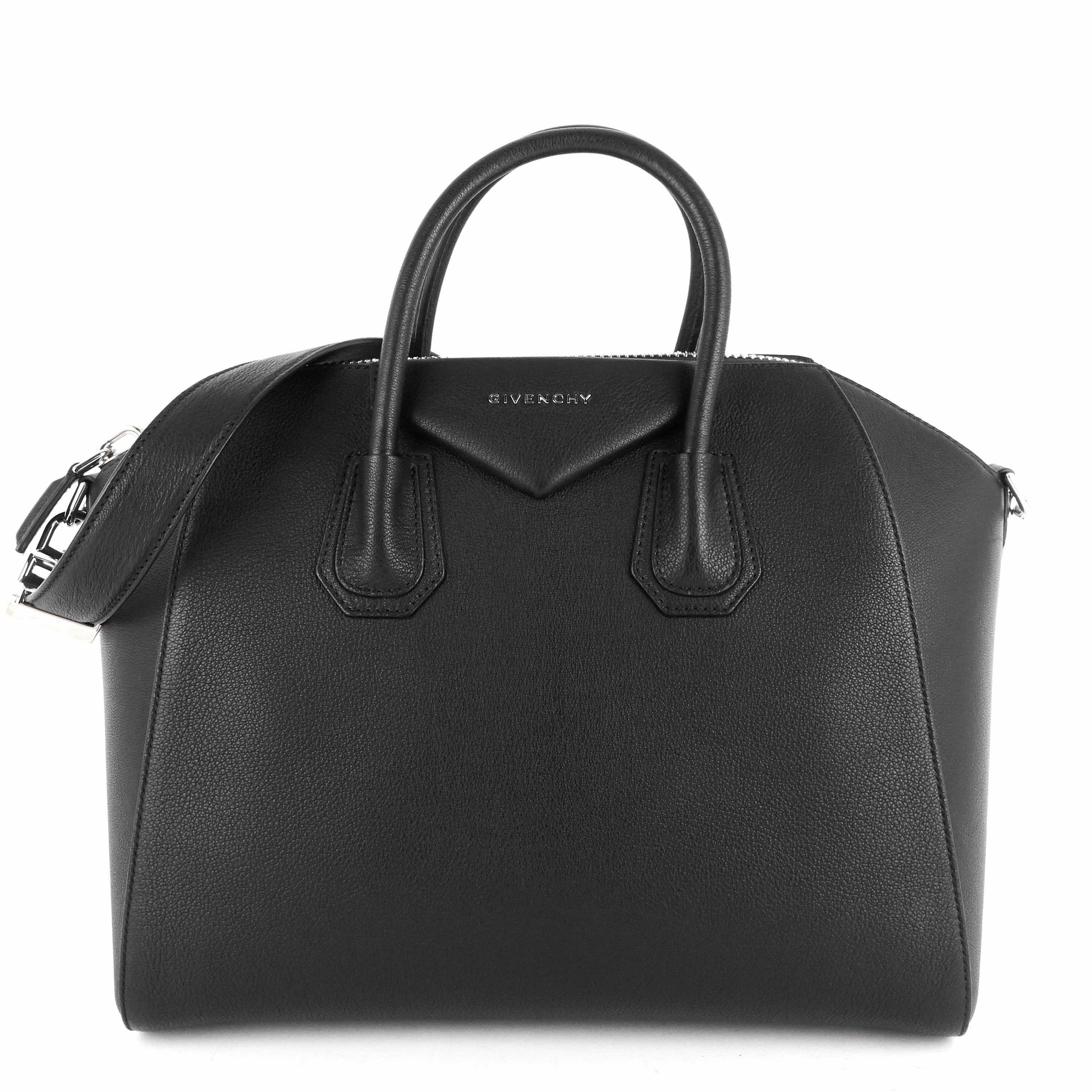 Antigona Medium Pebbled Calfskin Bag