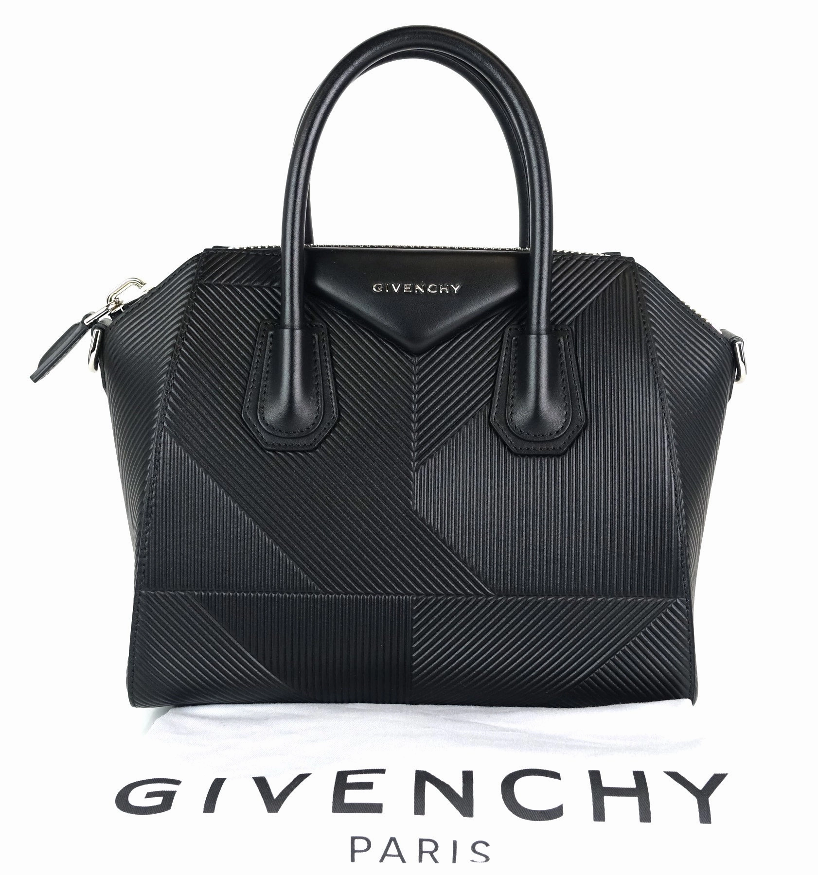 Antigona Patterned Calf Leather Small Bag