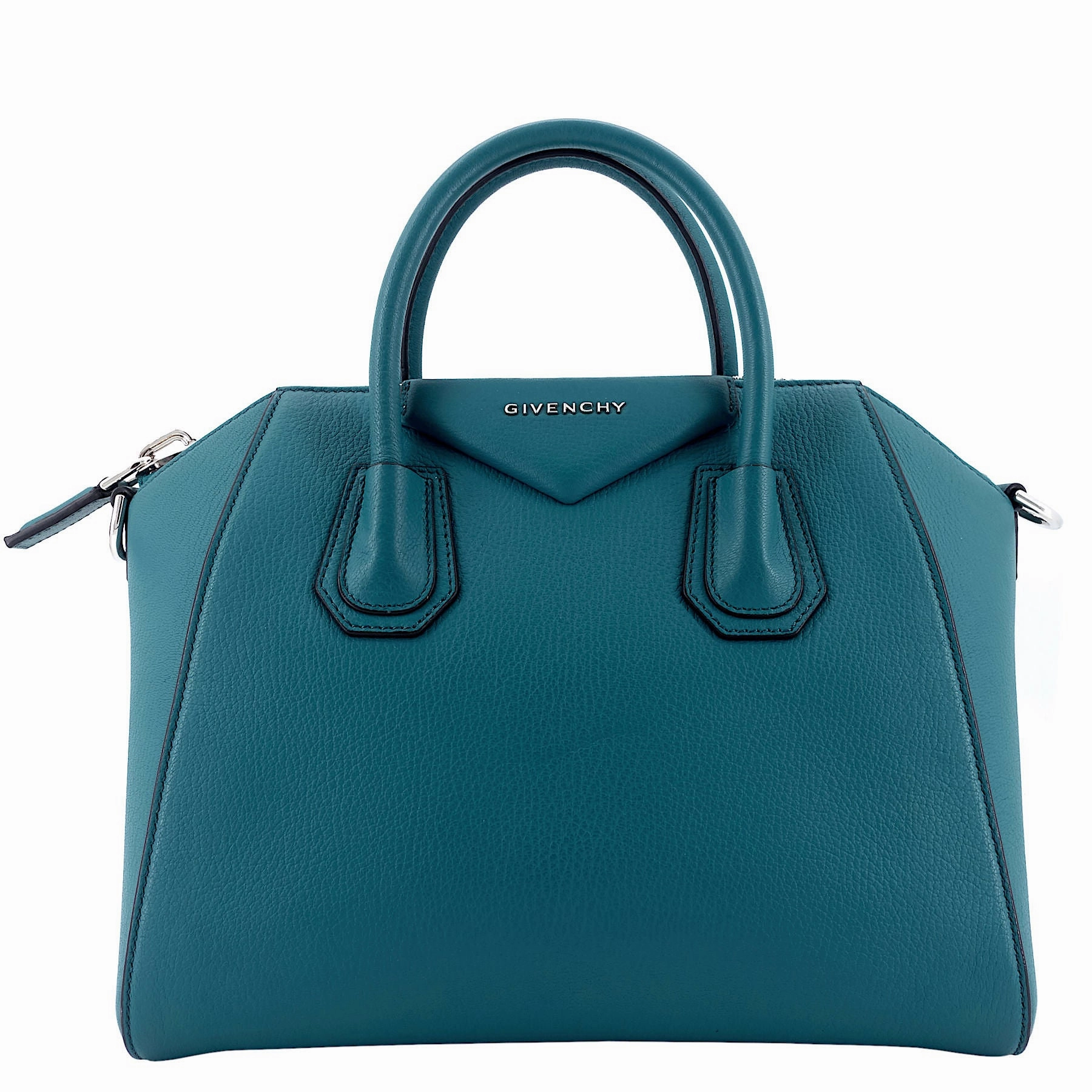 Antigona Small Pebbled Leather Bag