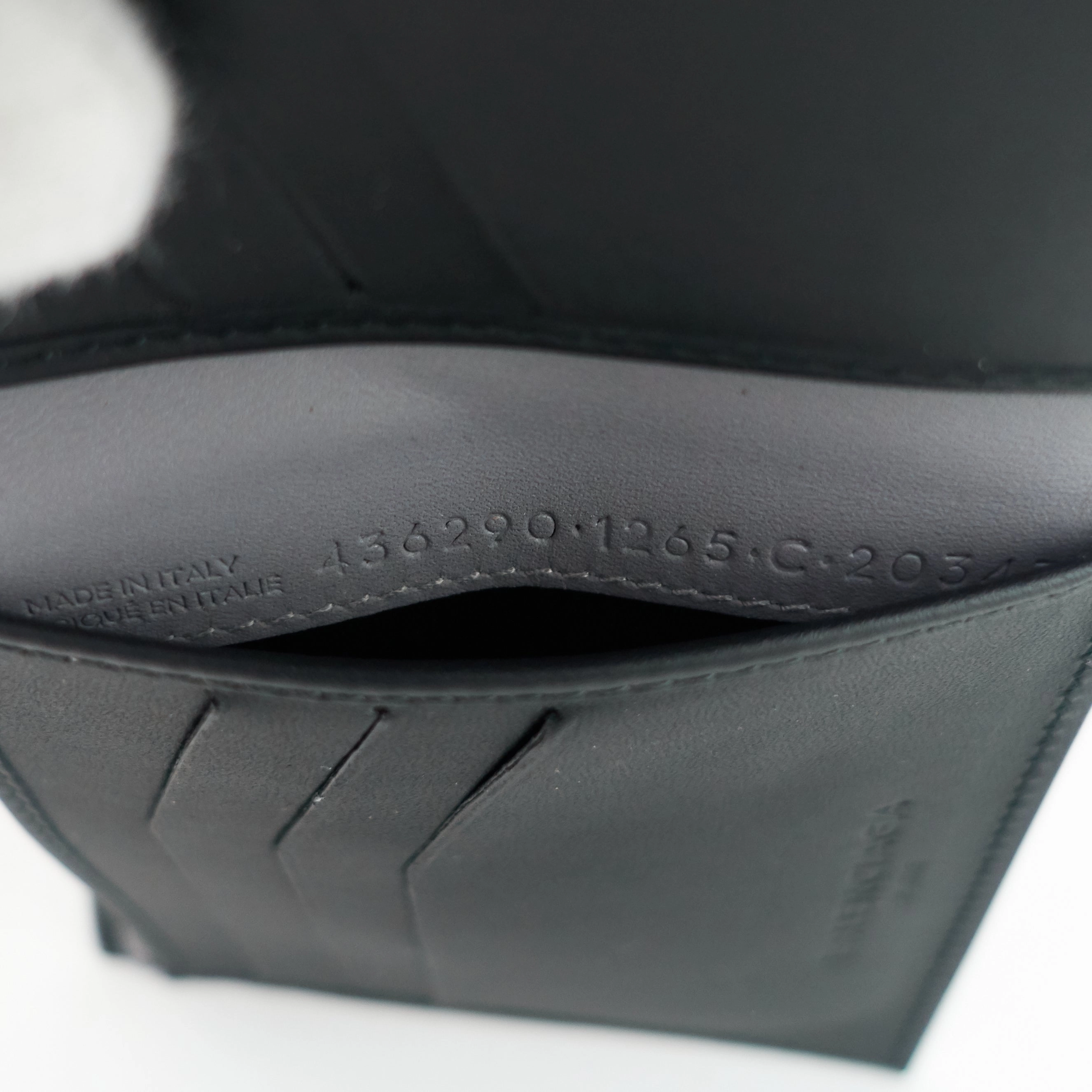 B-Line Square Bifold Lambskin Leather Wallet