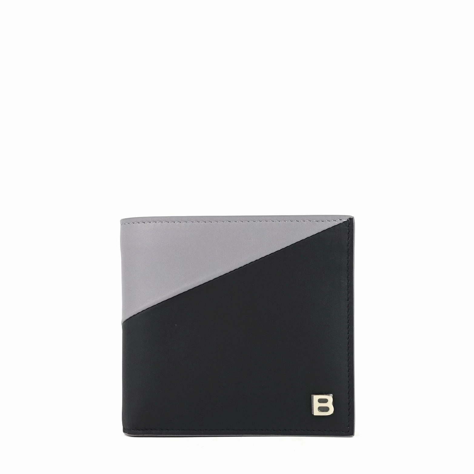 B-Line Square Bifold Lambskin Leather Wallet
