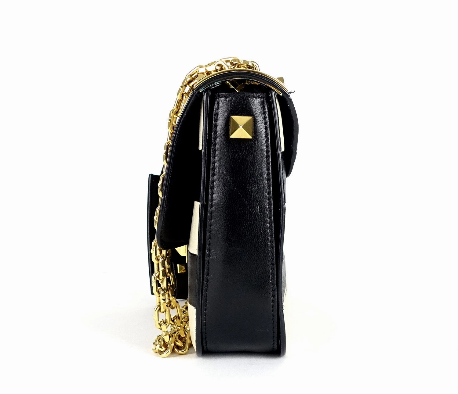 B-Rockstud Medium Calf Leather Shoulder Bag