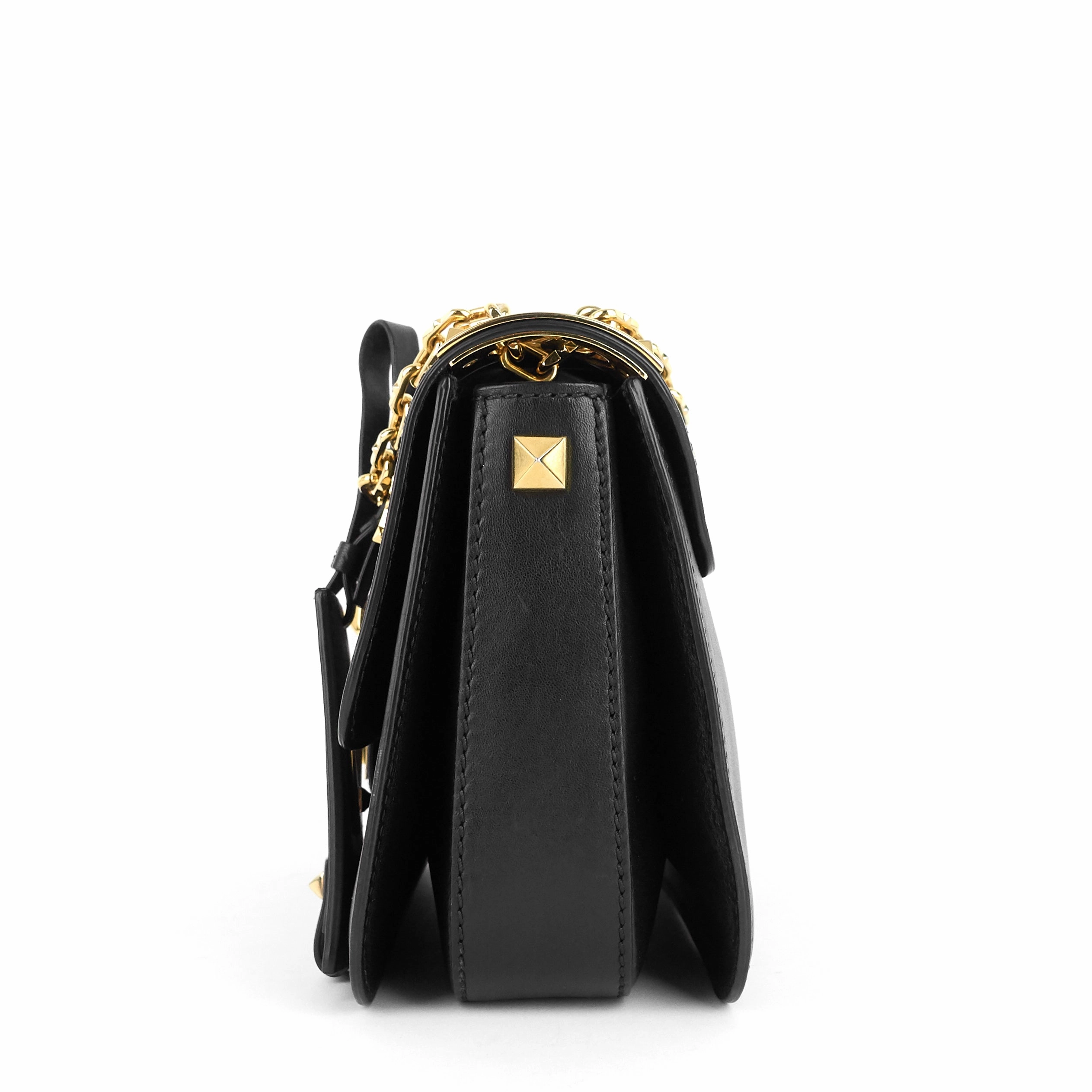 B-Rockstud Medium Calfskin Shoulder Bag