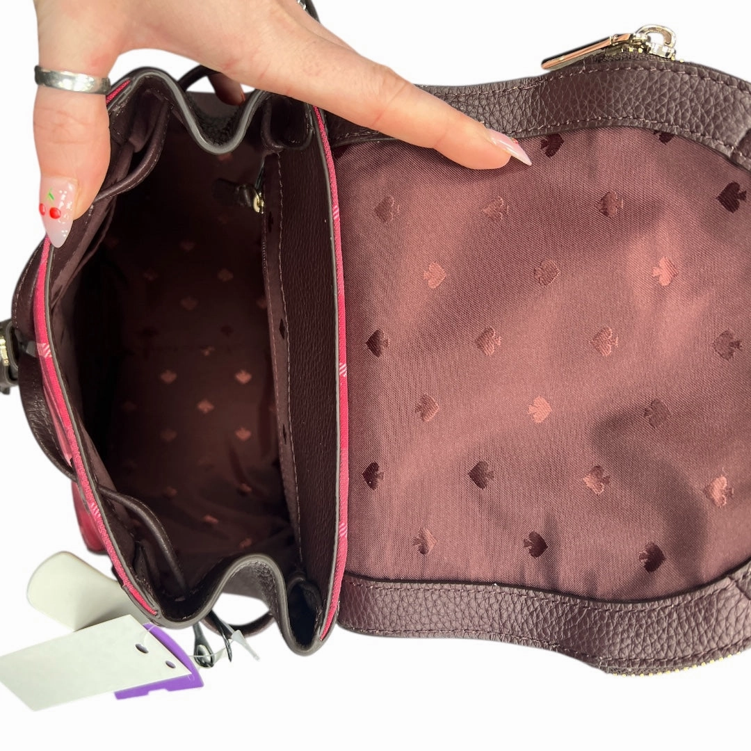 Backpack Designer By Kate Spade In Plaid Pattern, Size:Large