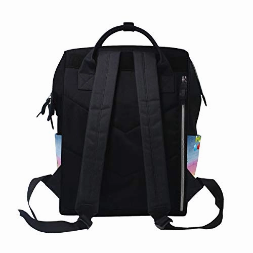 Backpack Easter Egg Rabbits Colorful Chocolate Mens Laptop Backpacks Hiking Bag School Daypack