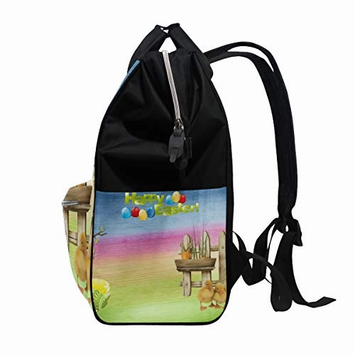 Backpack Easter Egg Rabbits Colorful Chocolate Mens Laptop Backpacks Hiking Bag School Daypack