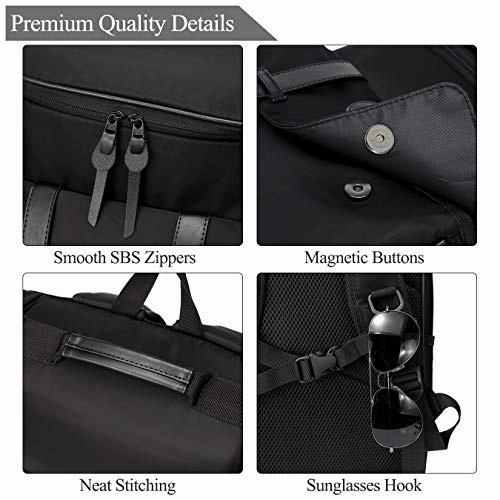 Backpack for men,Vaschy Vintage Water Resistant Daypack Rucksack College School Backpack with Padded 15.6 inch Laptop Compartment