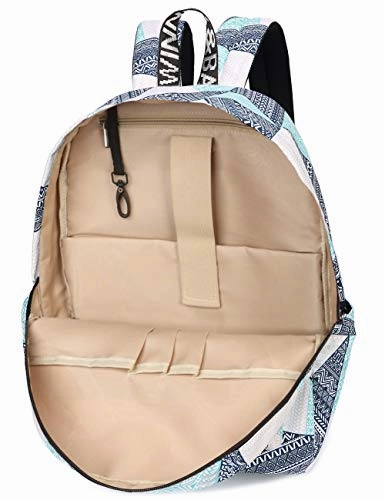 Backpack for Teens, Fashion Geometric Pattern Laptop Backpack College Bags Women Shoulder Bag