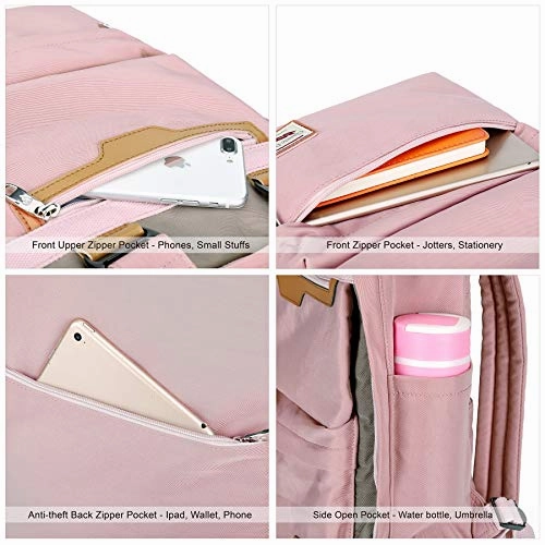 Backpack Purse for Women Waterproof Girls Bookbags Elementary School College Laptop Bag