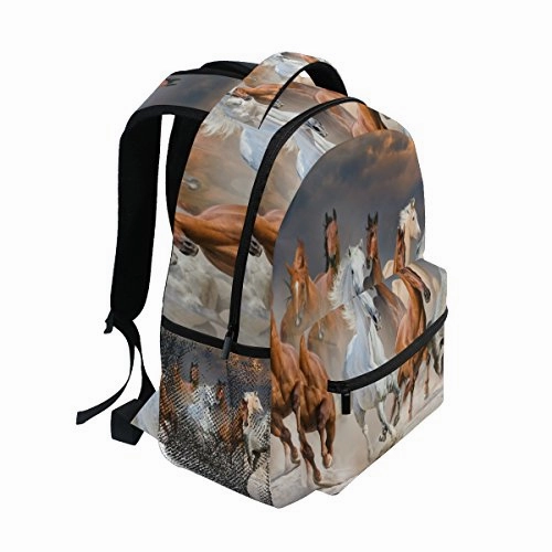 Backpack Travel Horse Sky School Bookbags Shoulder Laptop Daypack College Bag for Womens Mens