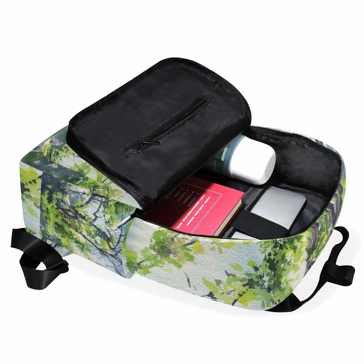 Backpack Tsundere Watercolor Tree Laptop Bag 14 Inch Lightweight for Men/Women