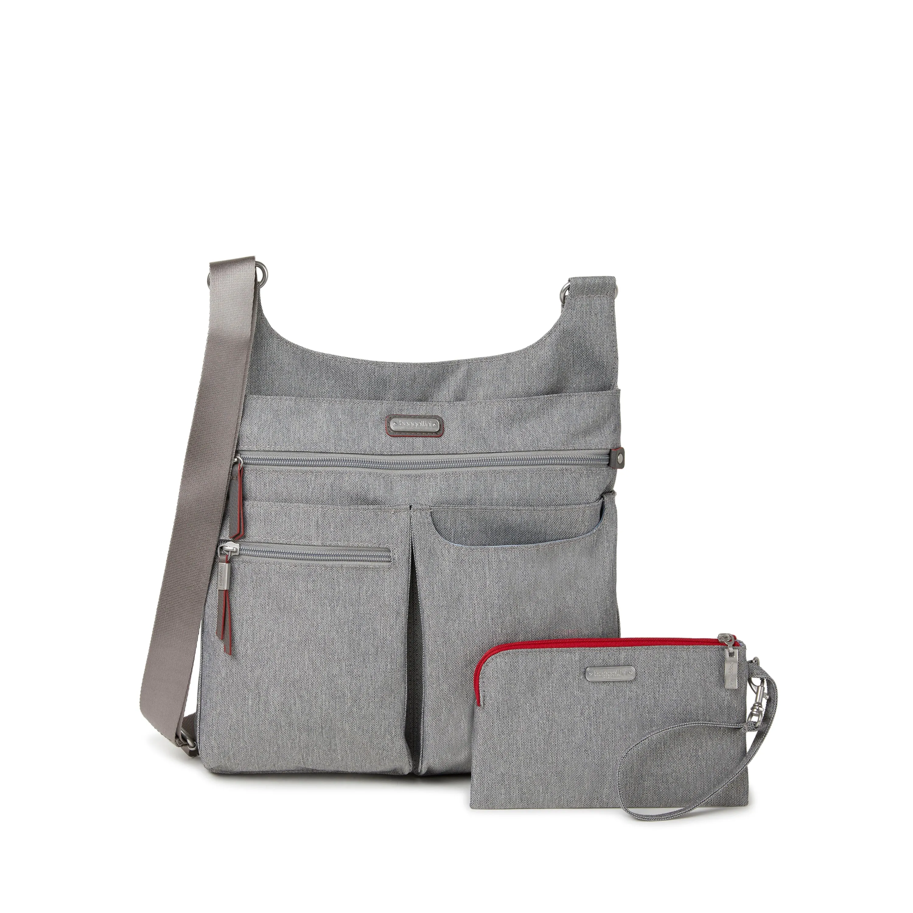 baggallini On Track Zip Crossbody with RFID phone wristlet