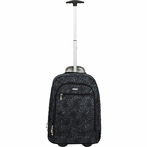 Baggallini Wheeled Laptop Backpack, Onyx Floral
