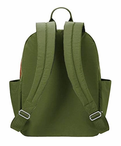 Baggallini Women's Cargo Backpack with Laptop Pocket Green Scatter