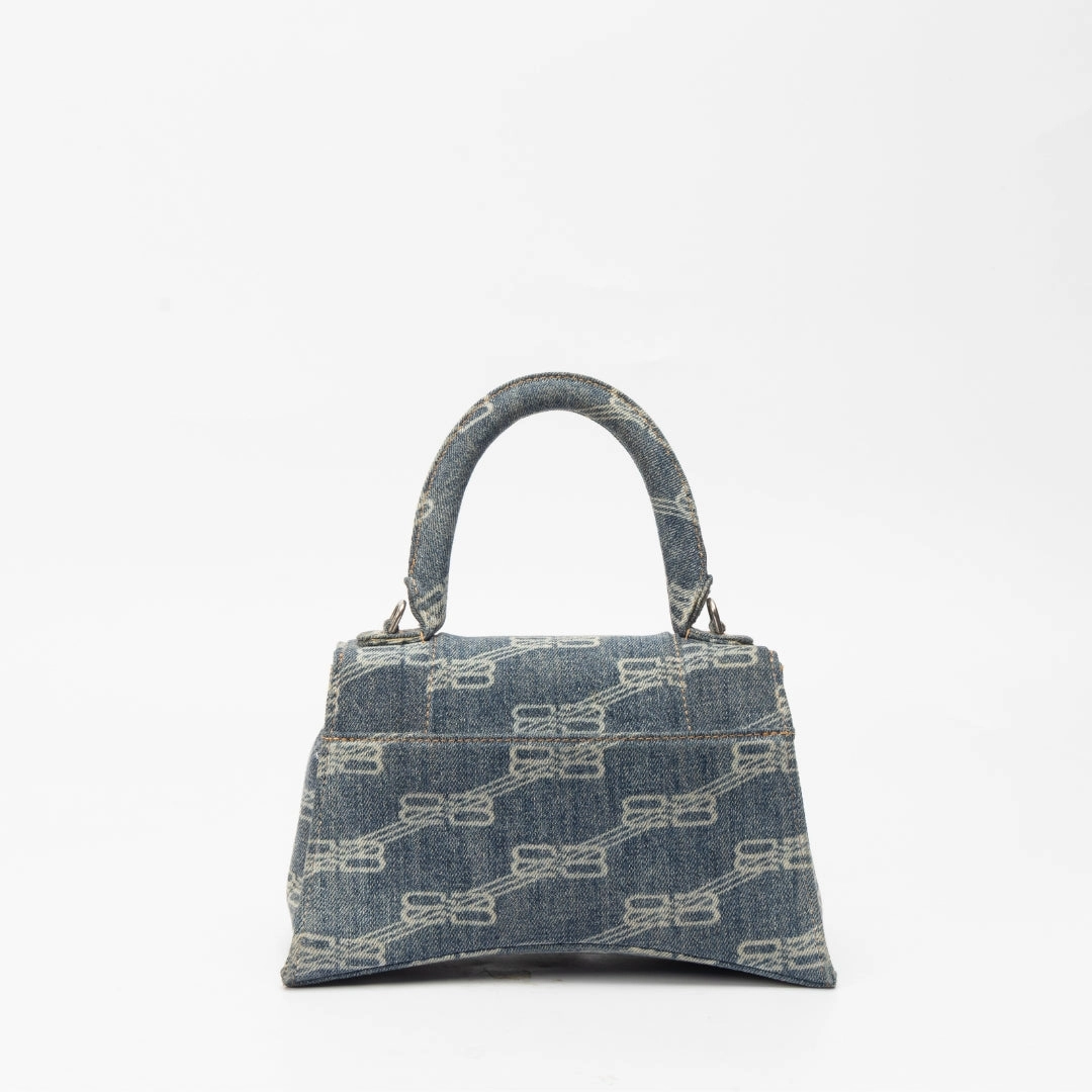 Balenciaga BB Denim Hourglass Bag