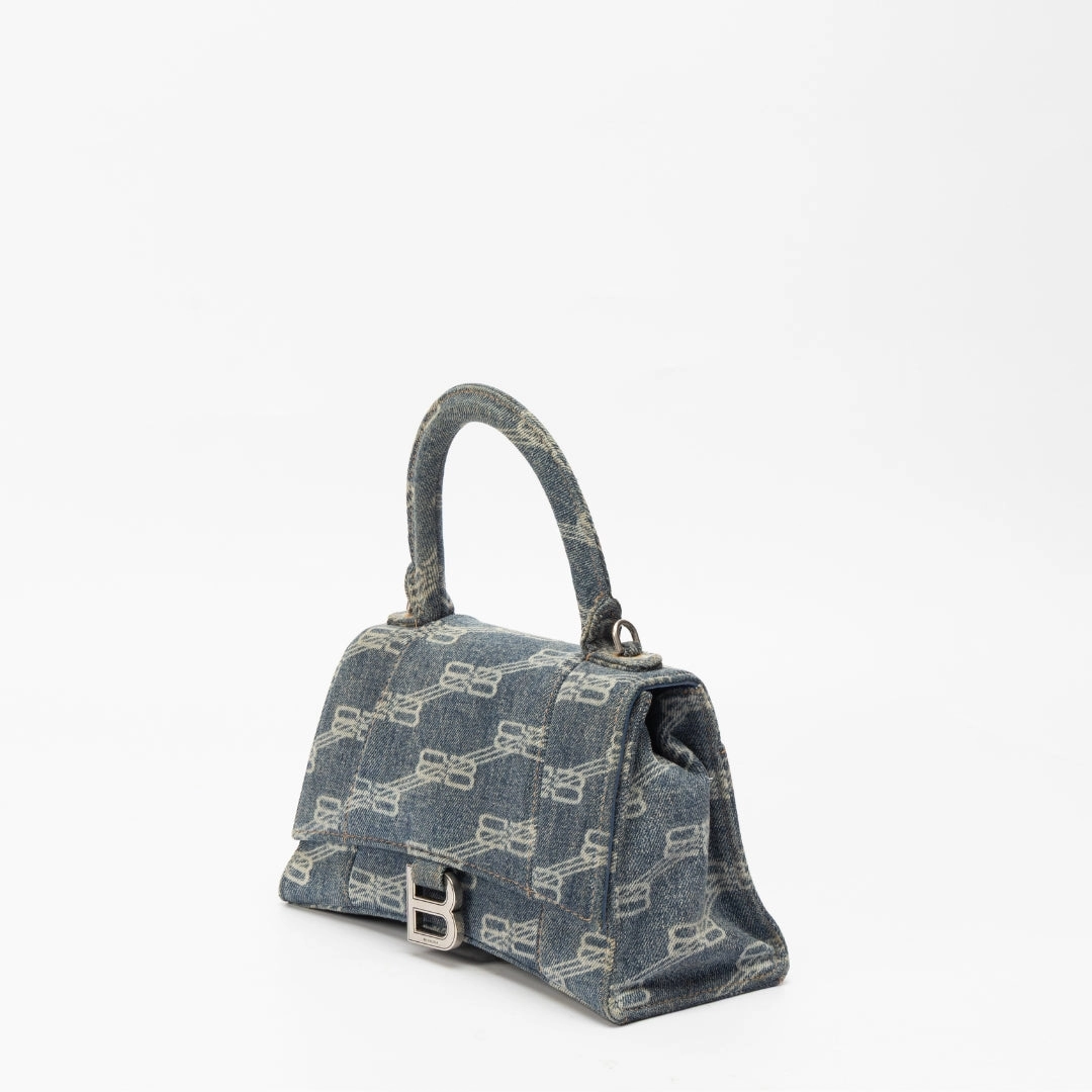 Balenciaga BB Denim Hourglass Bag