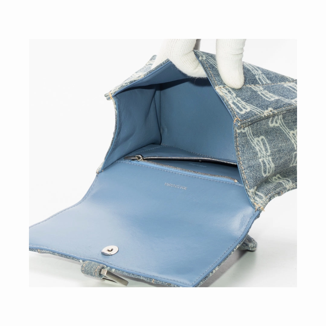 Balenciaga BB Denim Hourglass Bag