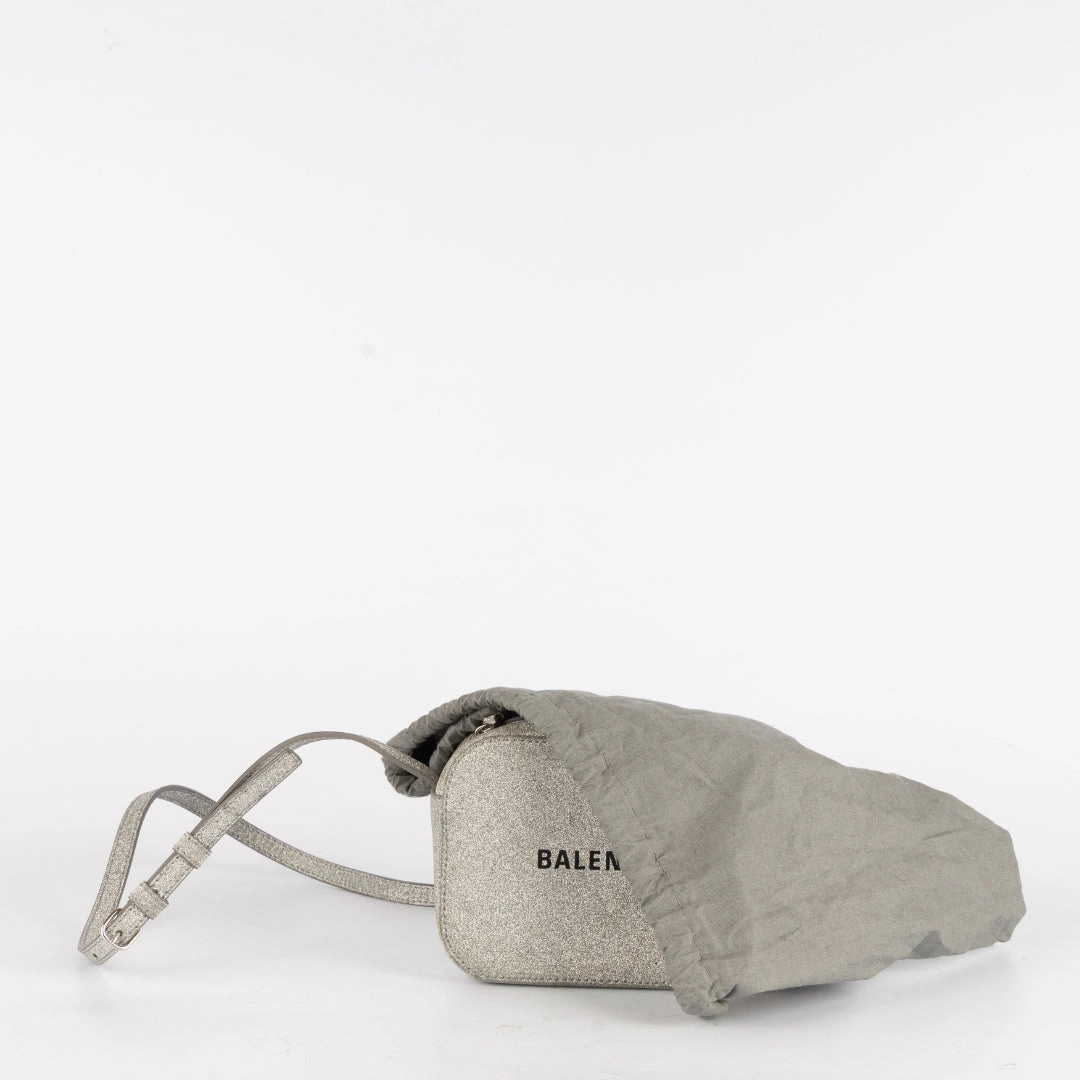 Balenciaga Everyday Glitter Camera Crossbody Bag