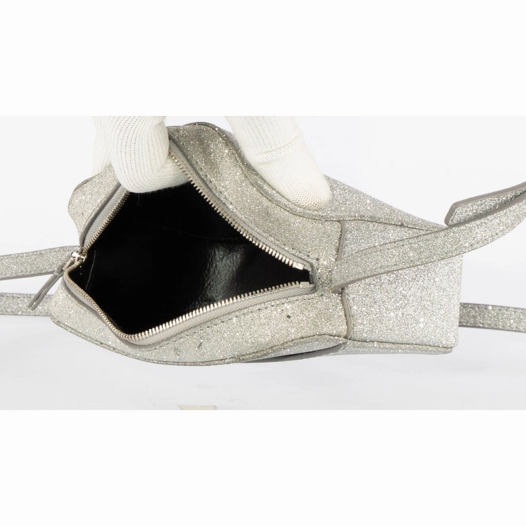 Balenciaga Everyday Glitter Camera Crossbody Bag