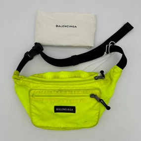 Balenciaga Nylon Yellow Crossbody Bag