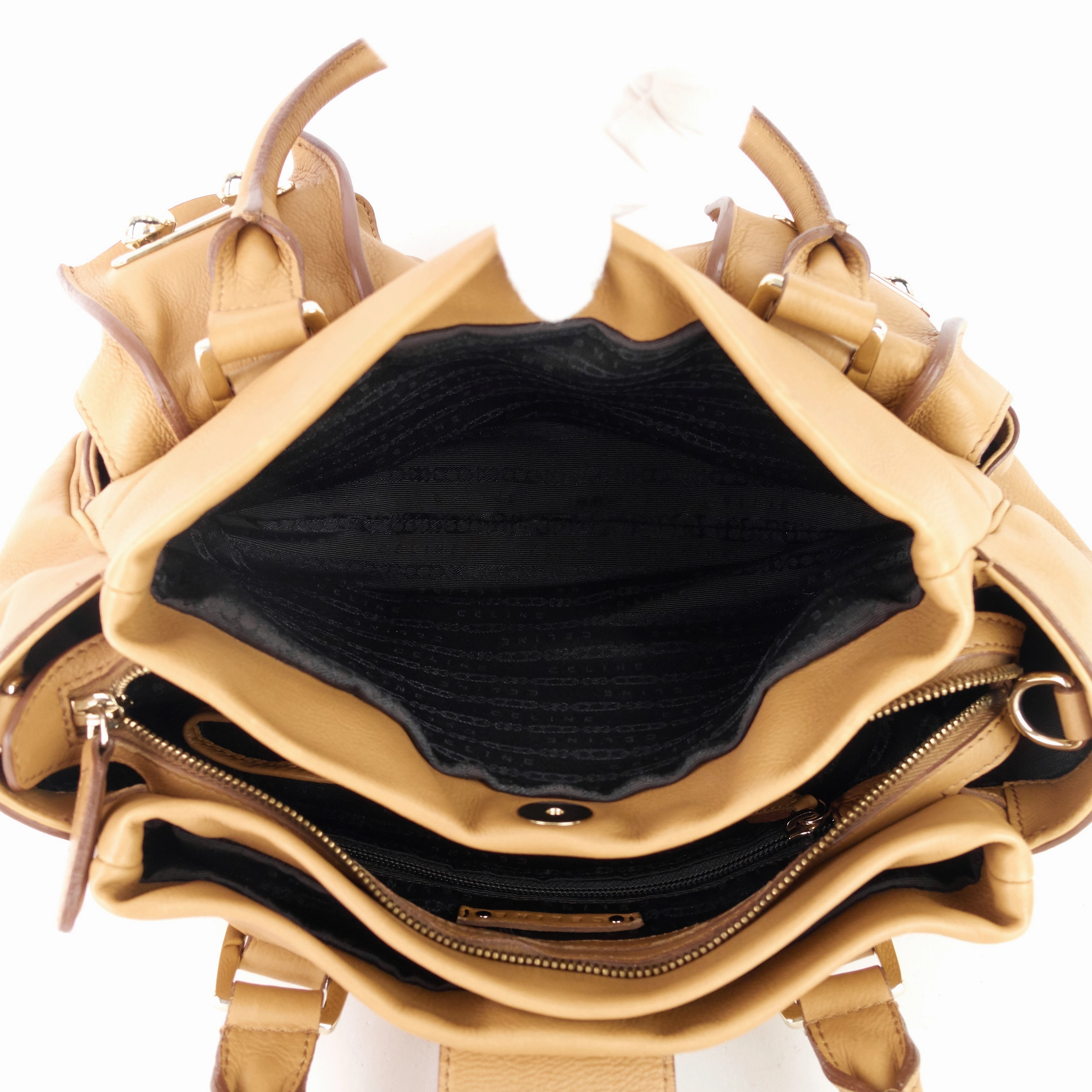 Ball Lock Leather  Bag