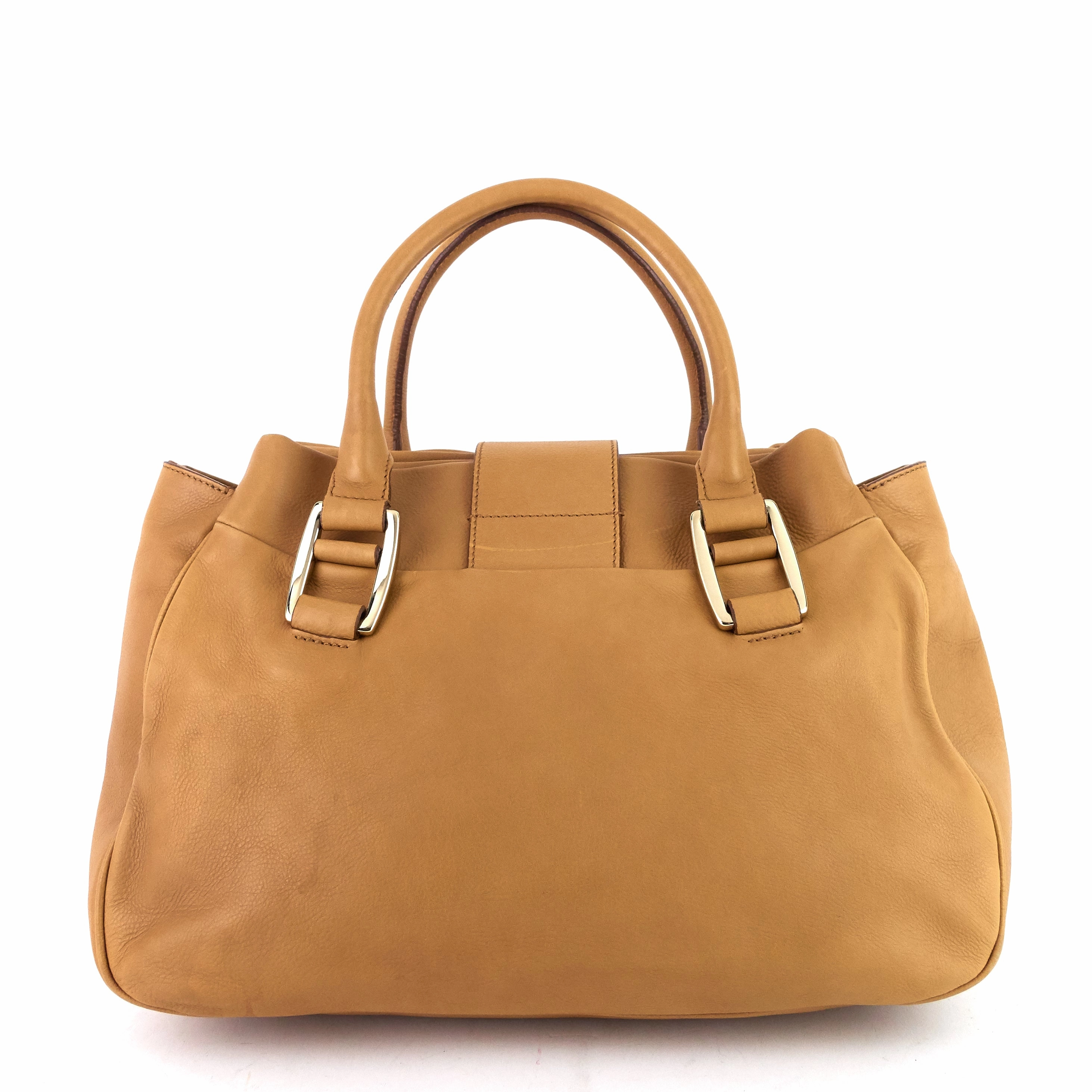 Ball Lock Leather  Bag