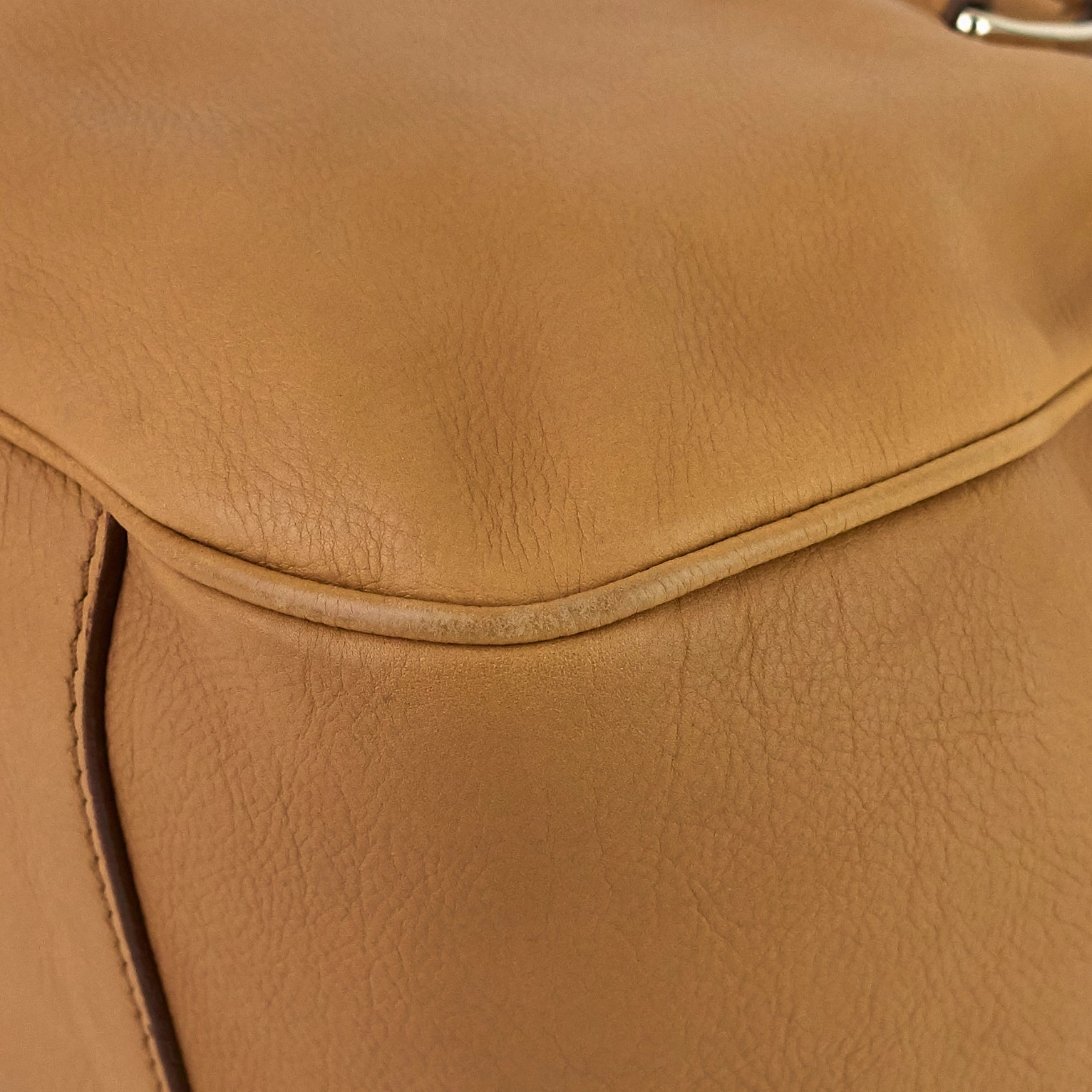 Ball Lock Leather  Bag