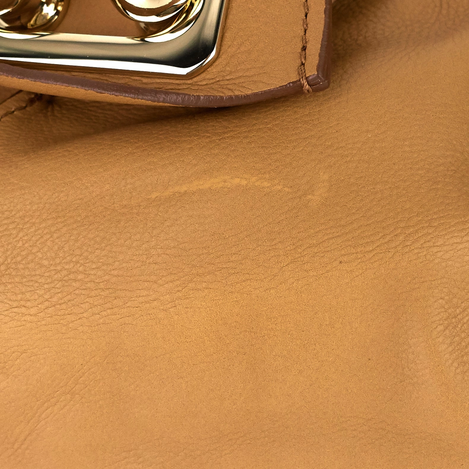 Ball Lock Leather  Bag