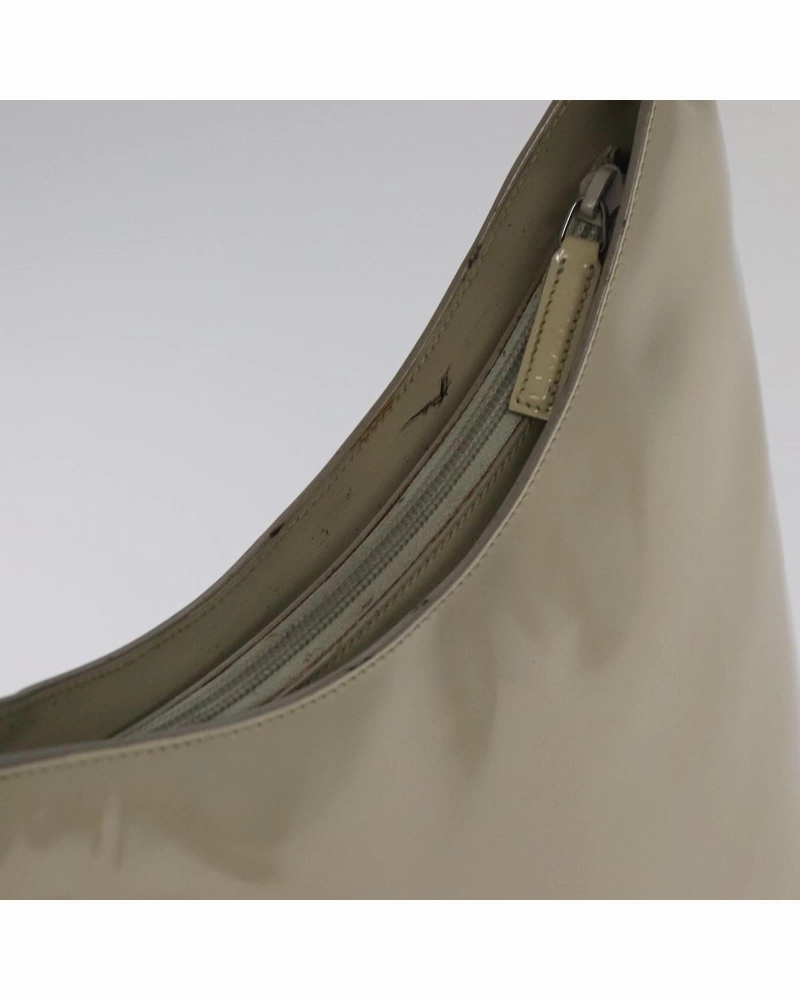 Bamboo Enamel Shoulder Bag with Unique Detailing