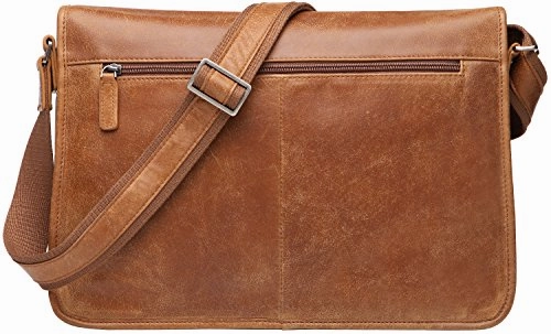 Banuce Vintage Soft Full Grain Italian Leather Messenger Bag for Men Business Briefcase a4 Work