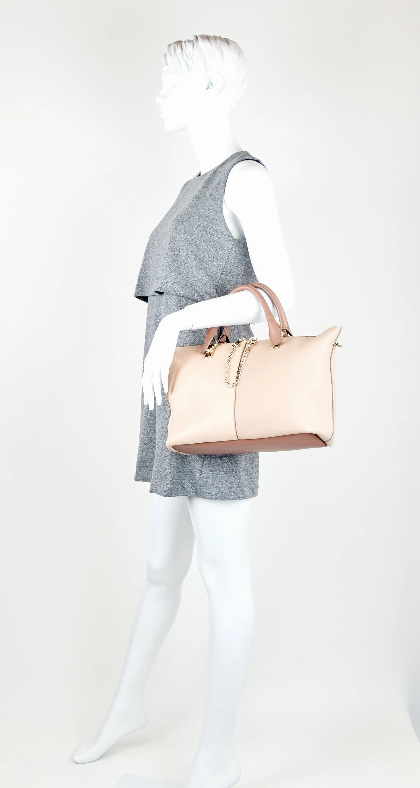 Baylee Leather Two Tone Medium Bag