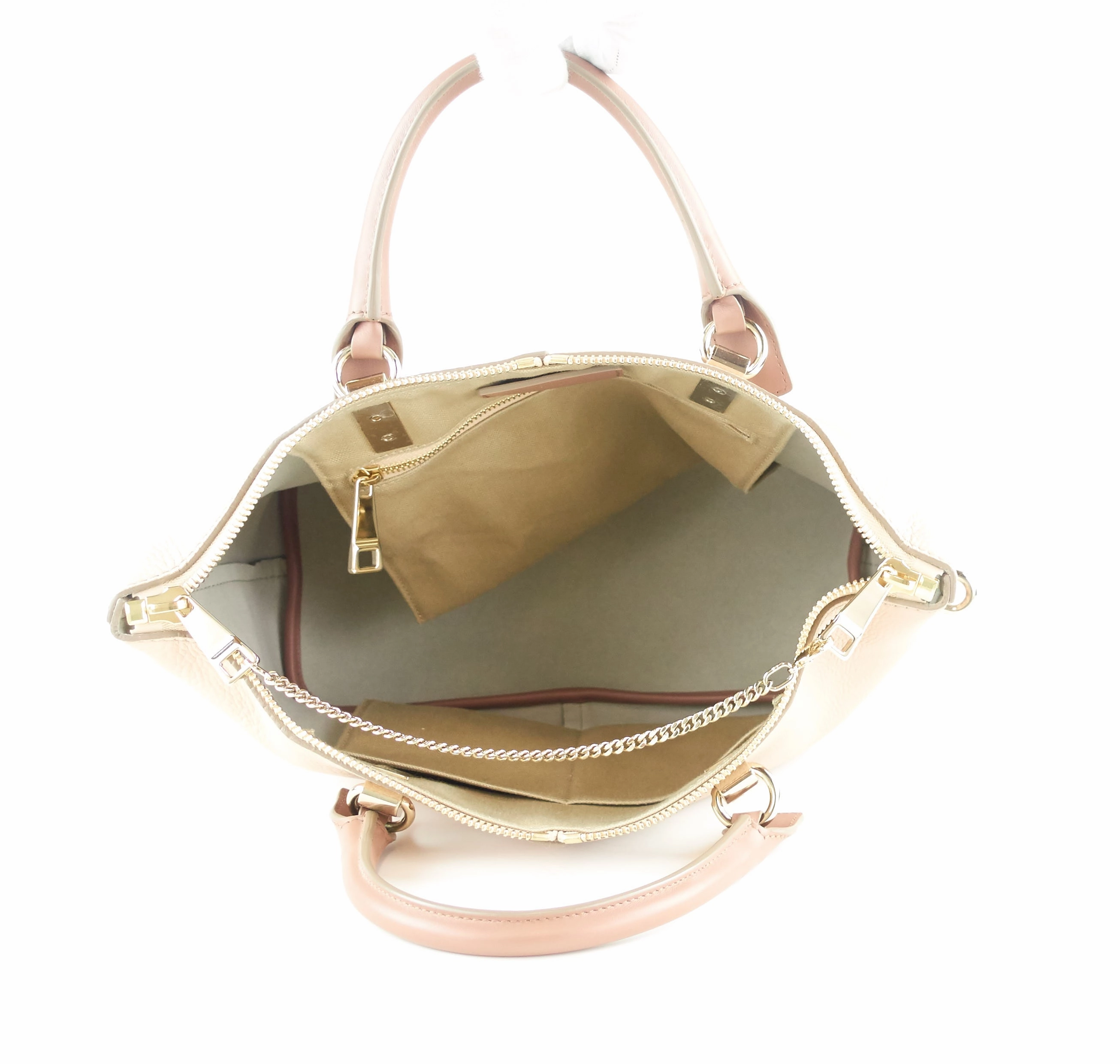 Baylee Leather Two Tone Medium Bag