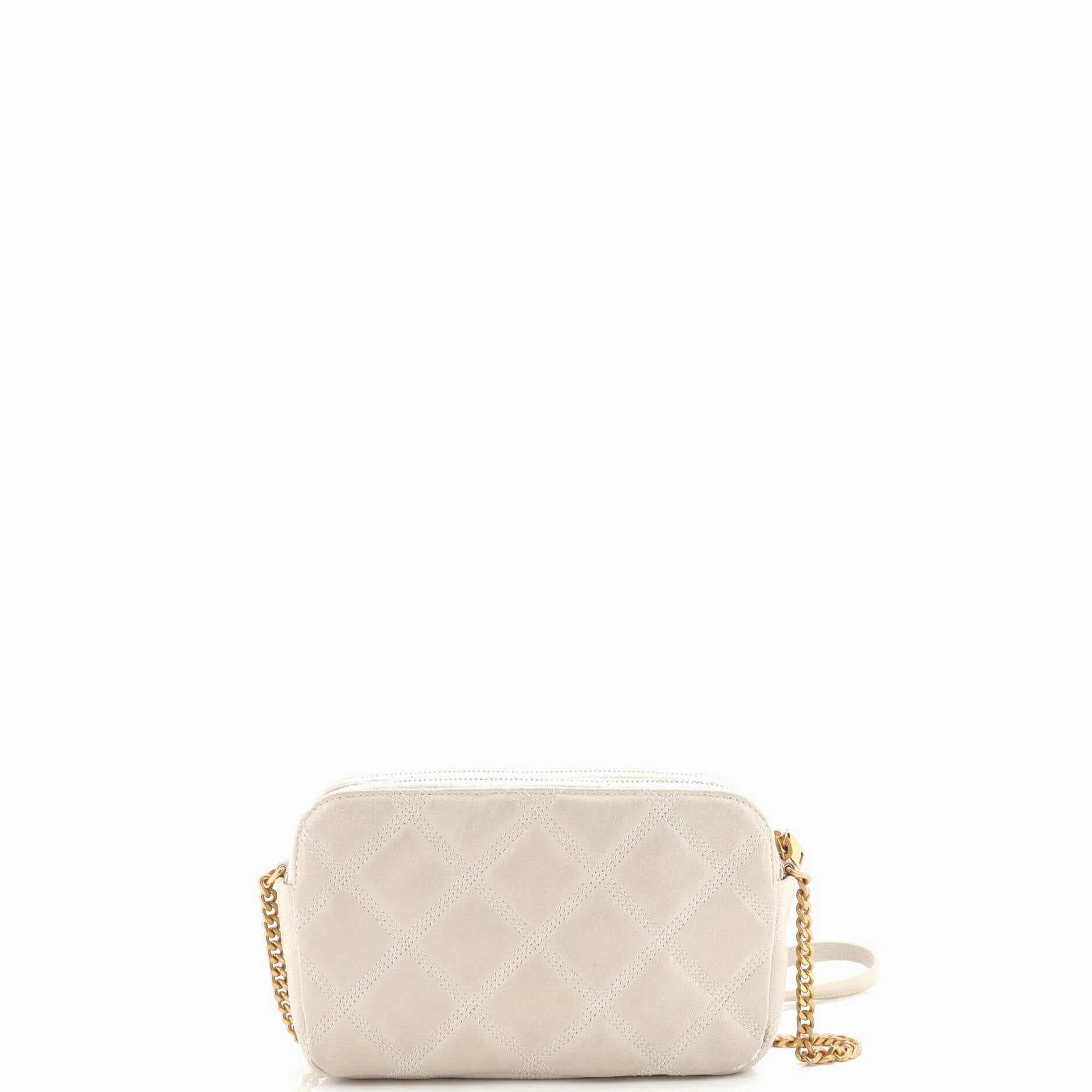 Becky Double Zip Crossbody Bag Quilted Leather Mini