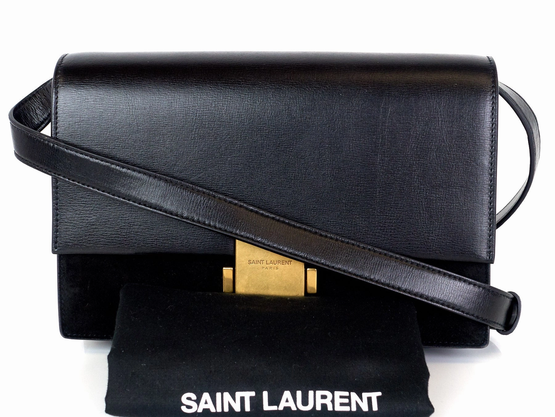 Bellechasse Calf Leather and Suede Medium Bag