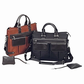 BELLINO The Euro Ladies Laptop Tote, Rust